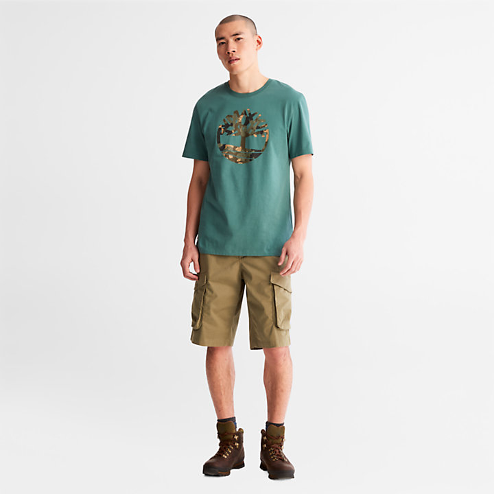 Heritage Cargo Shorts for Men in Green-