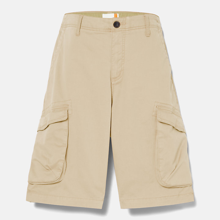 Pantalones cortos cargo de sarga Timberland® Heritage para hombre en beis-