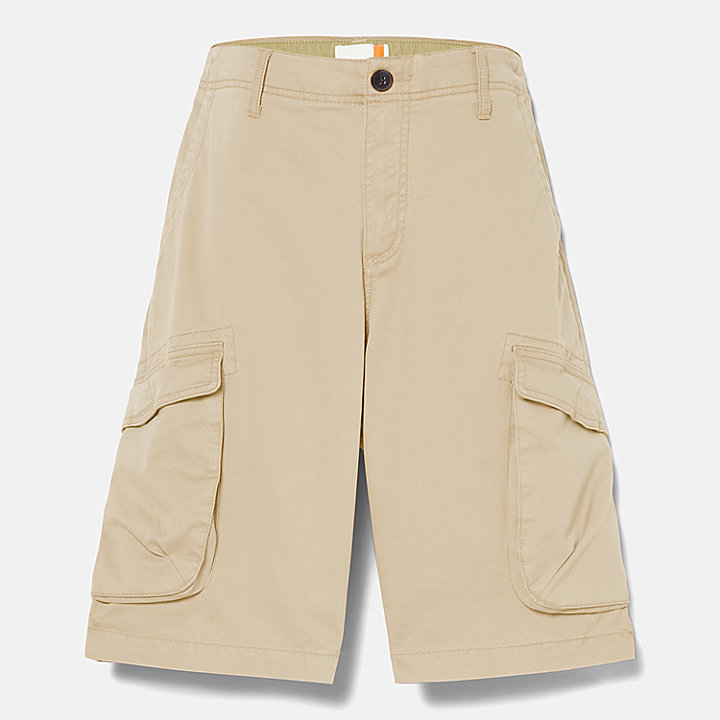 Pantalones cortos cargo de sarga Timberland® Heritage para hombre en beis