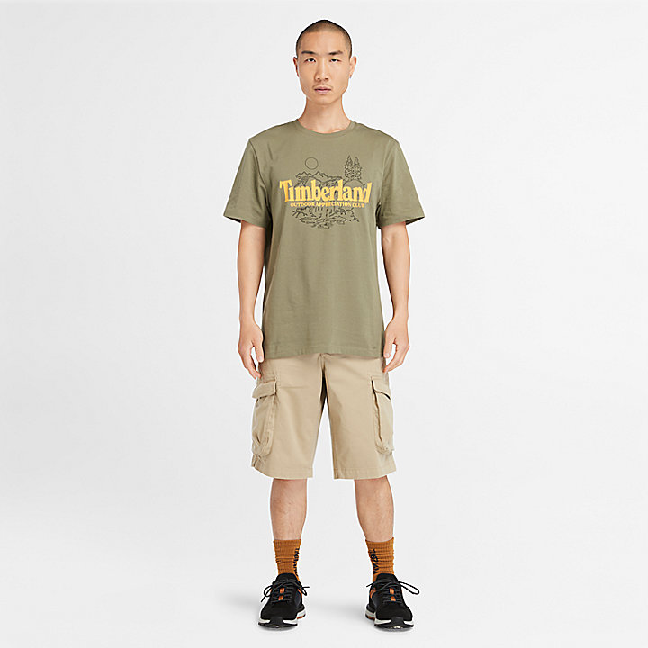 Timberland® Heritage Twill Cargo Shorts for Men in Beige