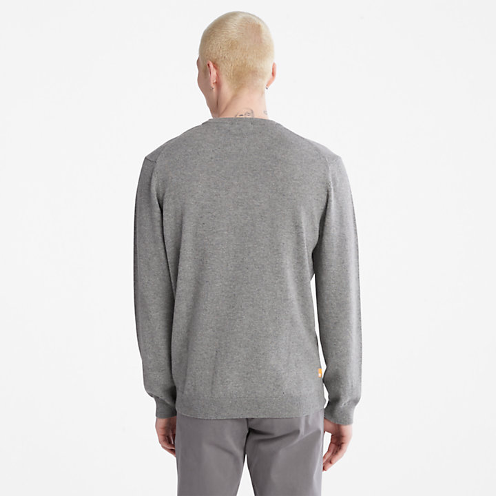 Men's Phillips Brook Wool-Blend Crewneck Sweater in Grey-