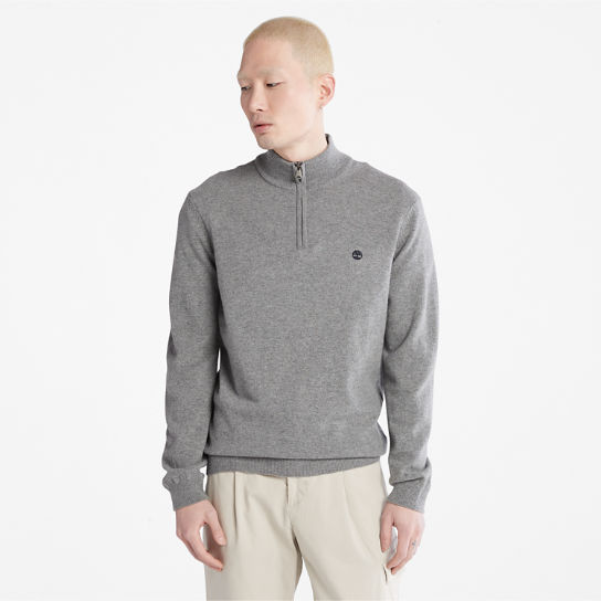 Phillips Brook Lambswool Sweater for Men in Grey | Timberland
