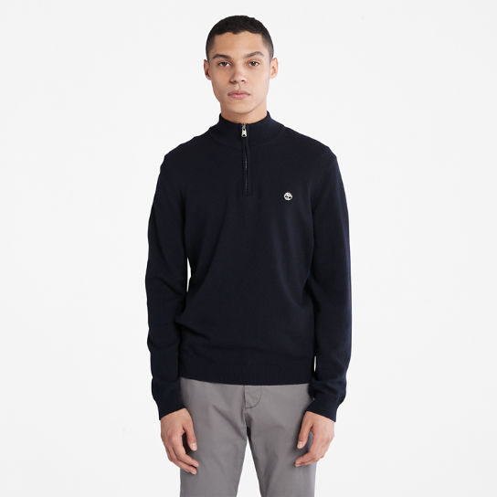 Phillips Brook Lambswool Sweater for Men in Navy | Timberland
