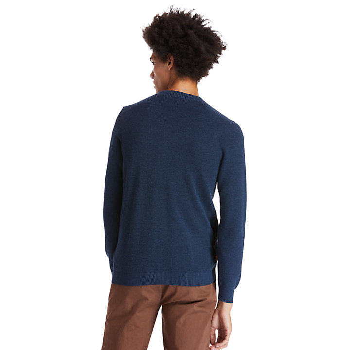 Stocker Brook Zip-front Sweater for Men in Navy-