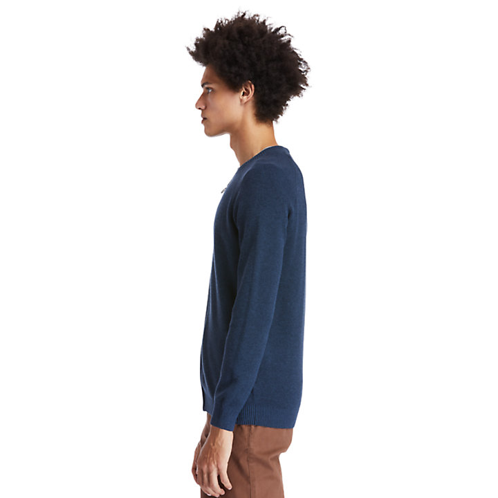 Stocker Brook Zip-front Sweater for Men in Navy-