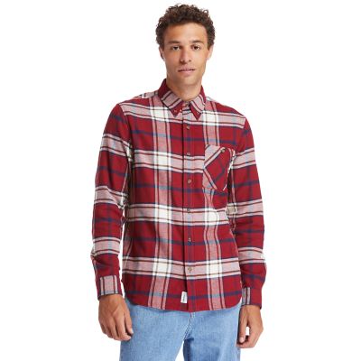 Back River Heavy Flannel Shirt for Men in Red | Timberland