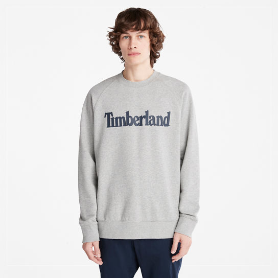 Felpa da Uomo con Logo Timberland® Heritage in grigio | Timberland