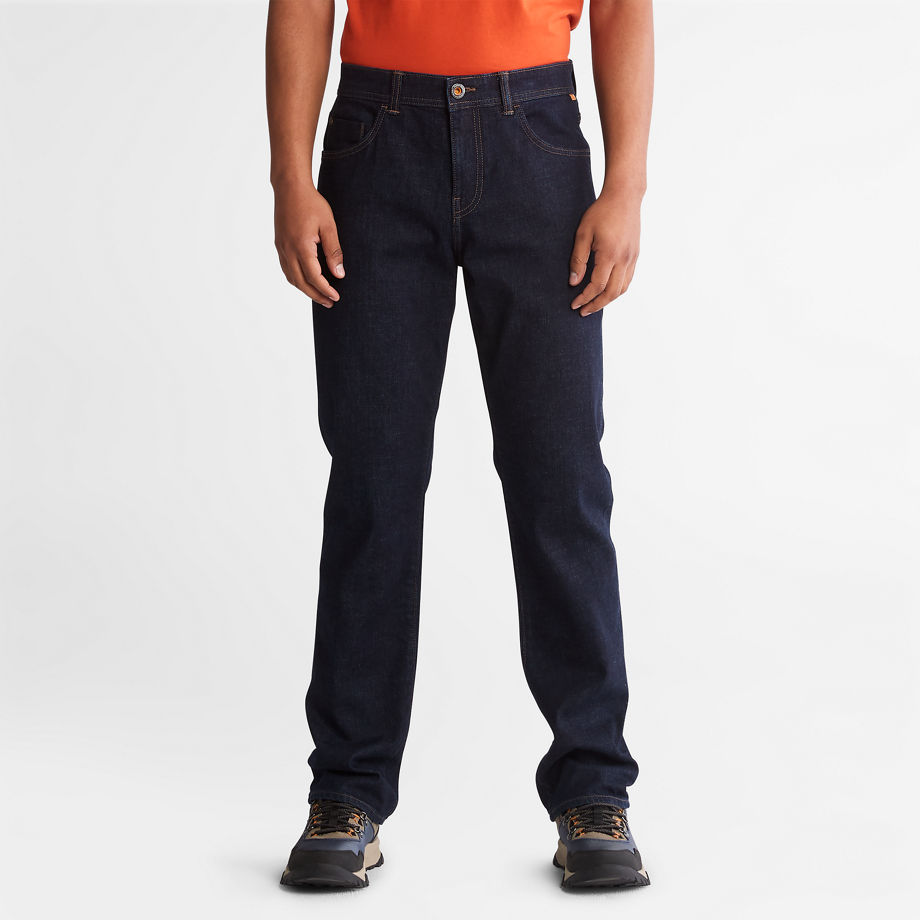 Timberland Squam Lake Stretch Jeans In Indigo Indigo Men, Size 35 x 34