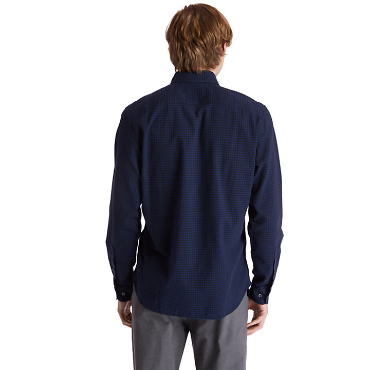 Mascoma River Flannel Shirt for Men in Navy-