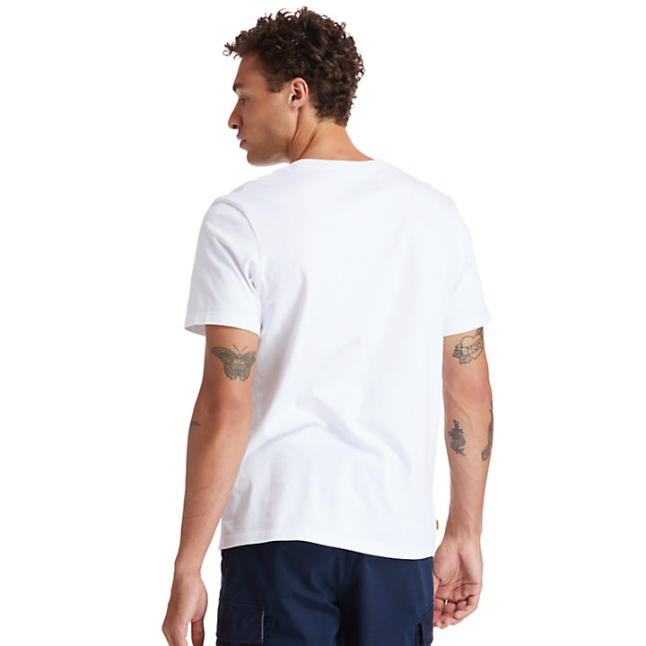 Kennebec River Puff-effect T-Shirt for Men in White-