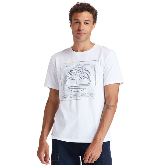 Camiseta Kennebec River con Efecto Relieve para Hombre en blanco | Timberland