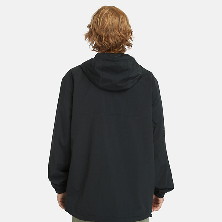 Chaqueta con capucha impermeable para Hombre en color negro-