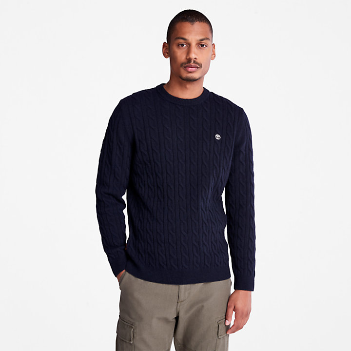 Phillips Brook Cable-knit Sweater for Men in Navy-