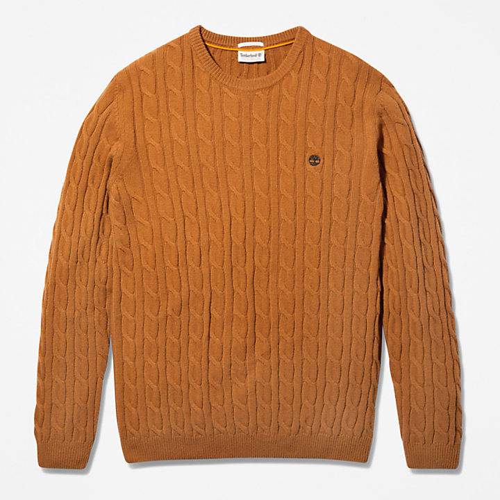 Phillips Brook Cable-knit Sweater for Men in Brown-