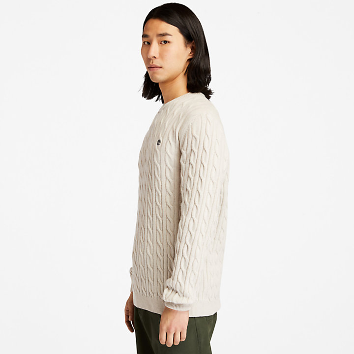Phillips Brook Cable-knit Sweater for Men in White-