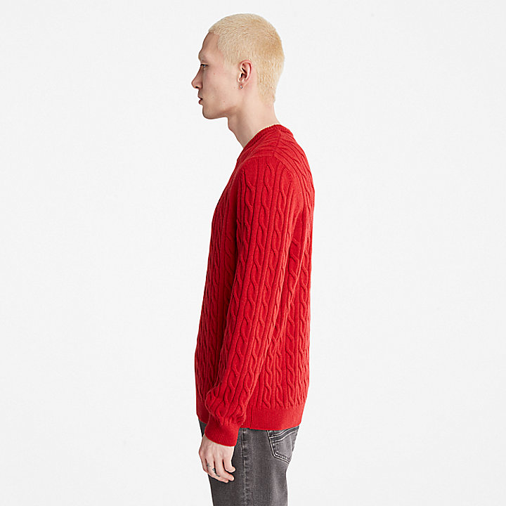 Phillips Brook Cable-knit Sweater for Men in Red