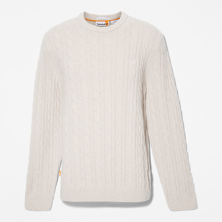 Phillips Brook Cable-knit Crew Jumper for Men in Beige-