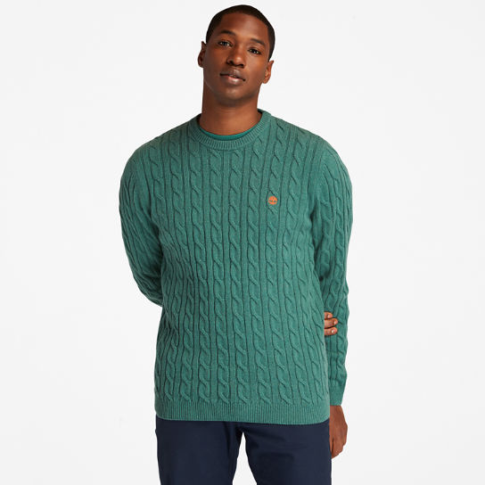 Phillips Brook Cable-knit Sweater for Men in Green | Timberland