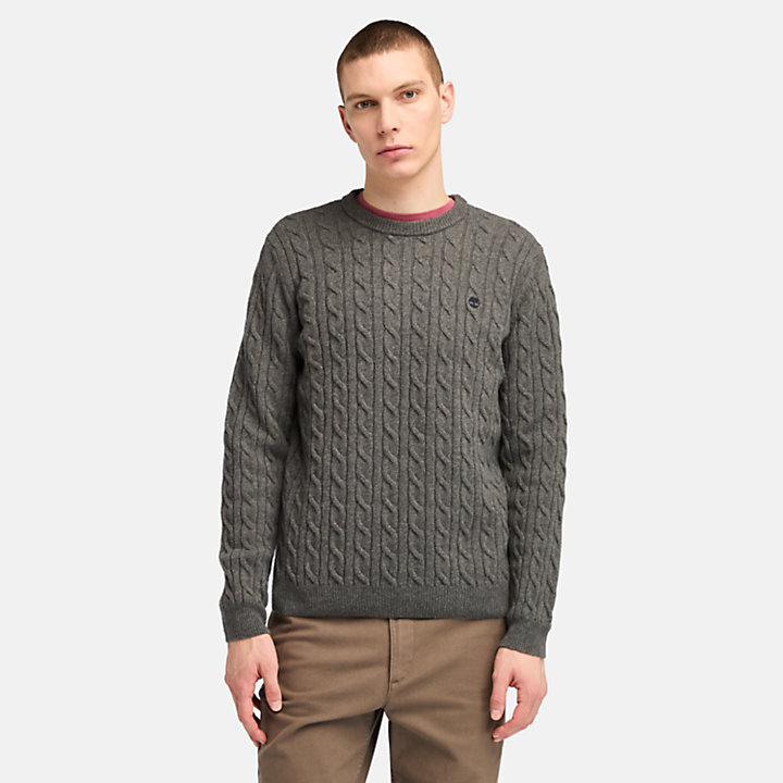 Phillips Brook Cable-knit Sweater for Men in Grey-