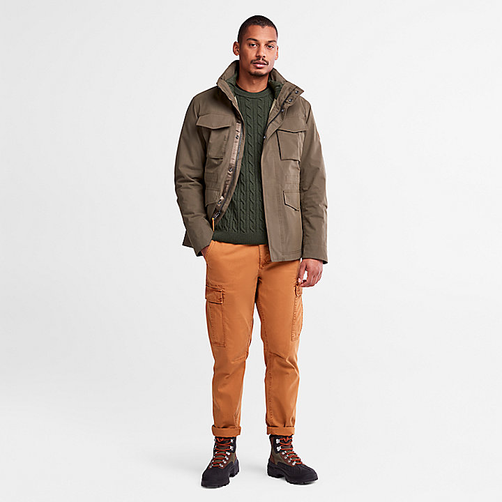 Phillips Brook Cable-knit Crew Jumper for Men in Green | Timberland