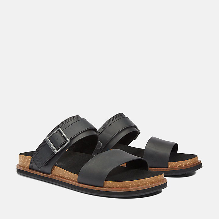 Amalfi Vibes Two-strap Sandal for Men in Black