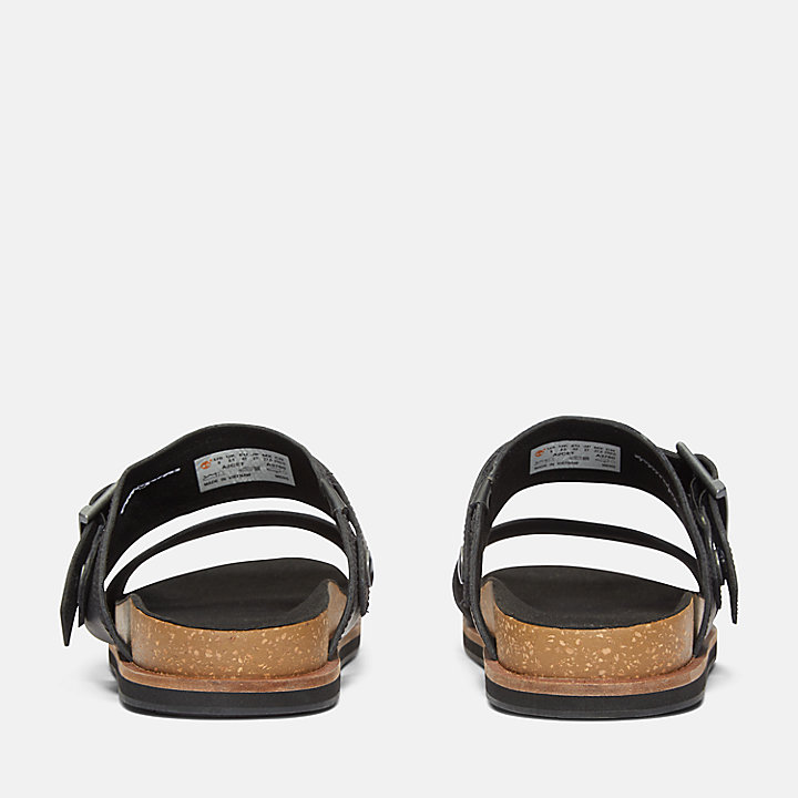 Amalfi Vibes Two-strap Sandaal voor heren in zwart