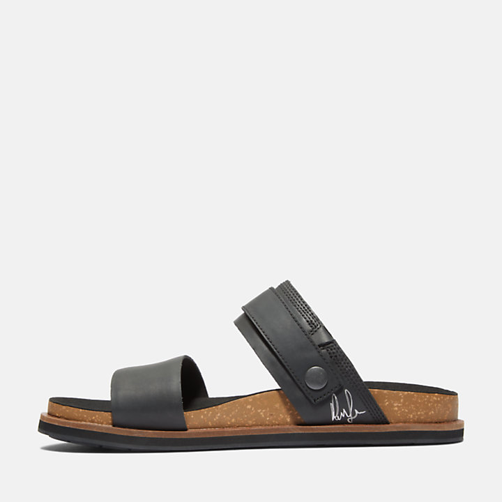 Amalfi Vibes Two-strap Sandaal voor heren in zwart-