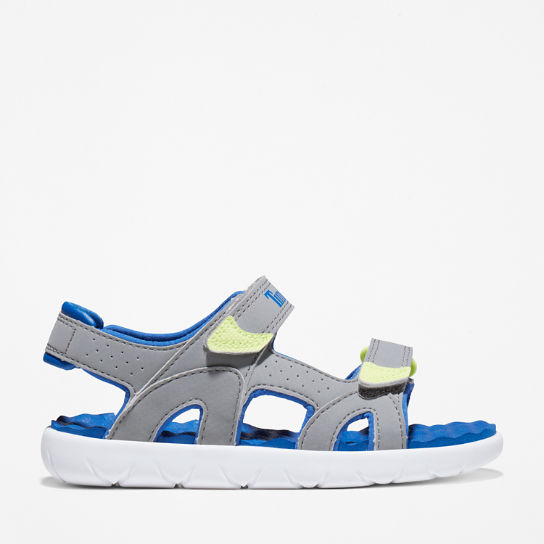 Perkins Row Double-strap Sandal for Junior in Grey | Timberland