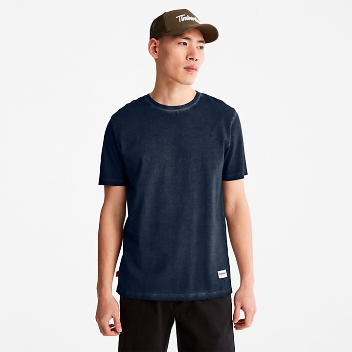 T-shirt da Uomo Lamprey River in blu marino-