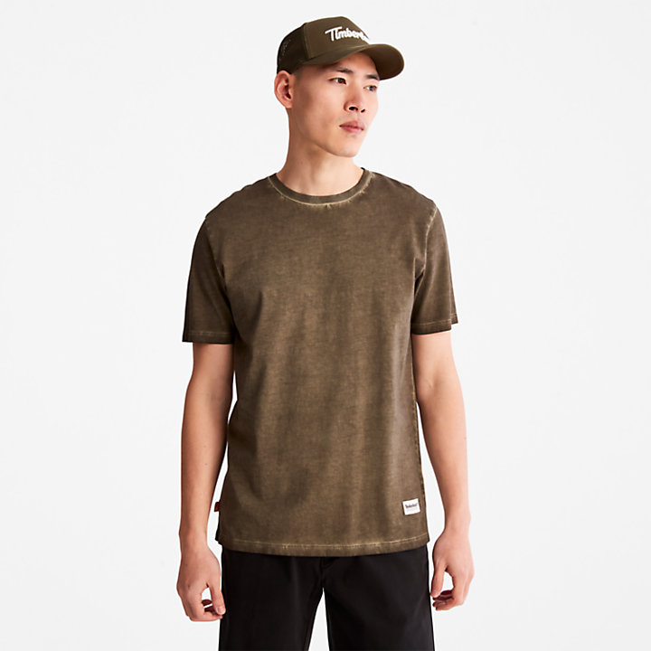 T-shirt Lamprey River pour homme en vert foncé-