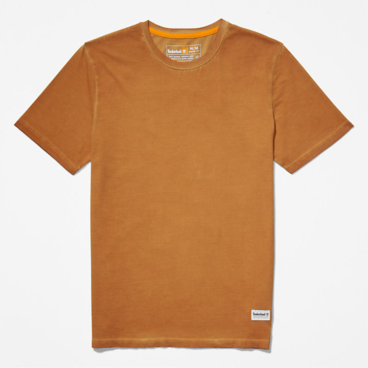 Lamprey River Garment-Dyed T-Shirt for Men in Brown-