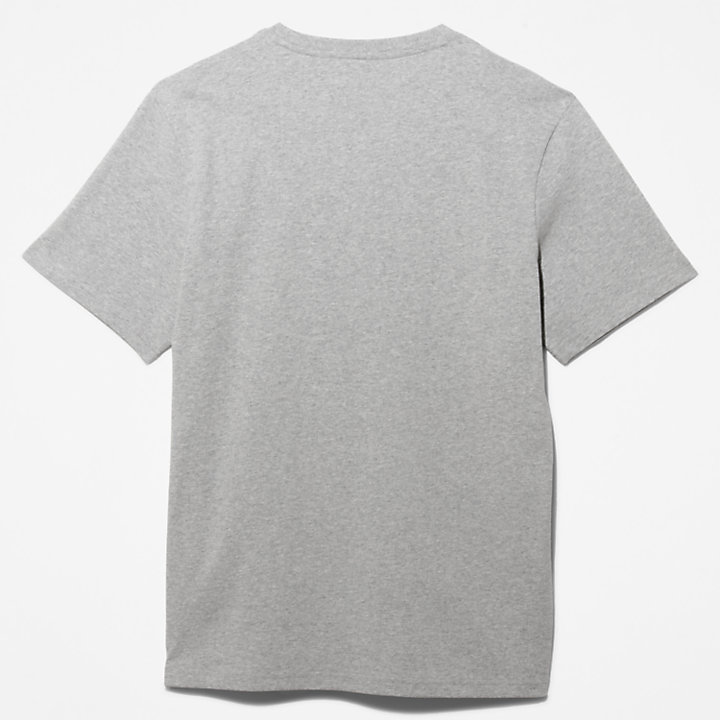 Outdoor Heritage Linear-Logo T-Shirt for Men in Grey-