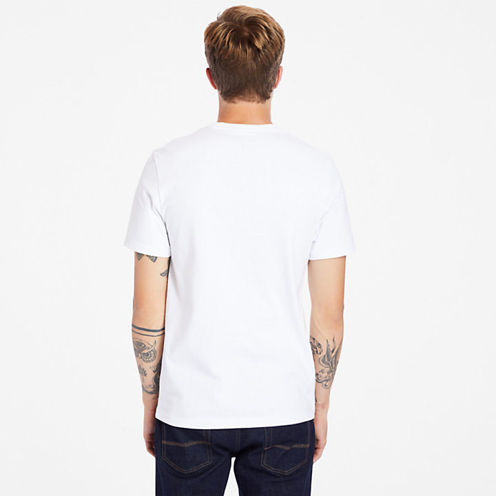 T-shirt con Logo Heritage Outdoor da Uomo in bianco-