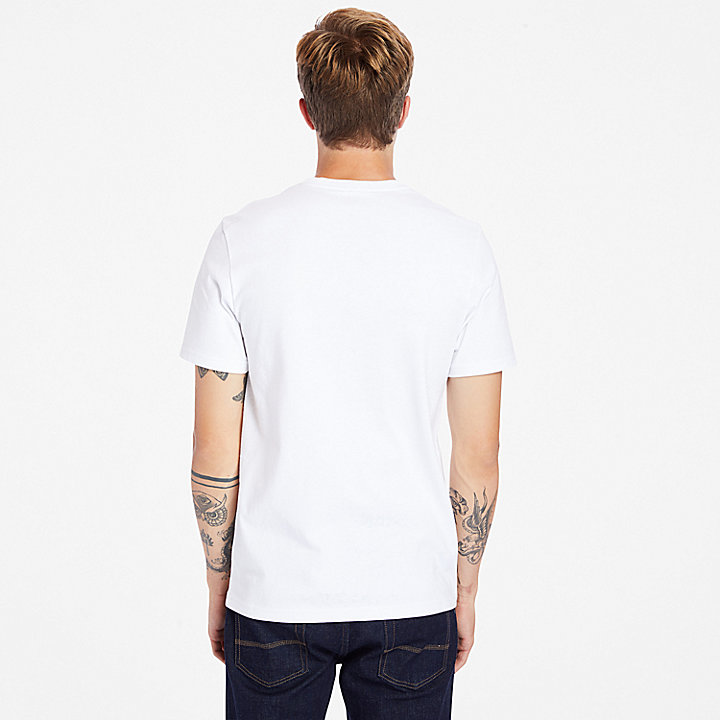 Camiseta con logotipo Outdoor Heritage para hombre en blanco