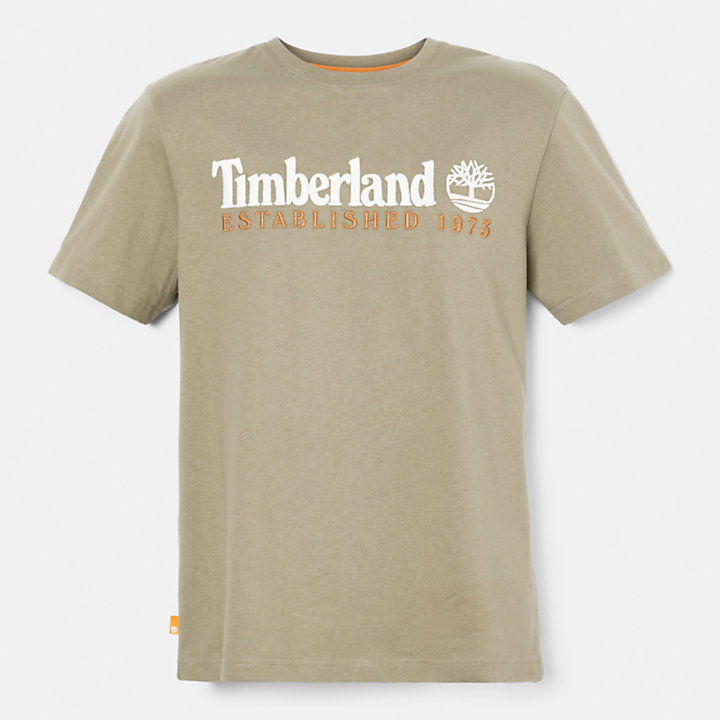 Outdoor Heritage T-Shirt mit Logo für Herren in Grün-