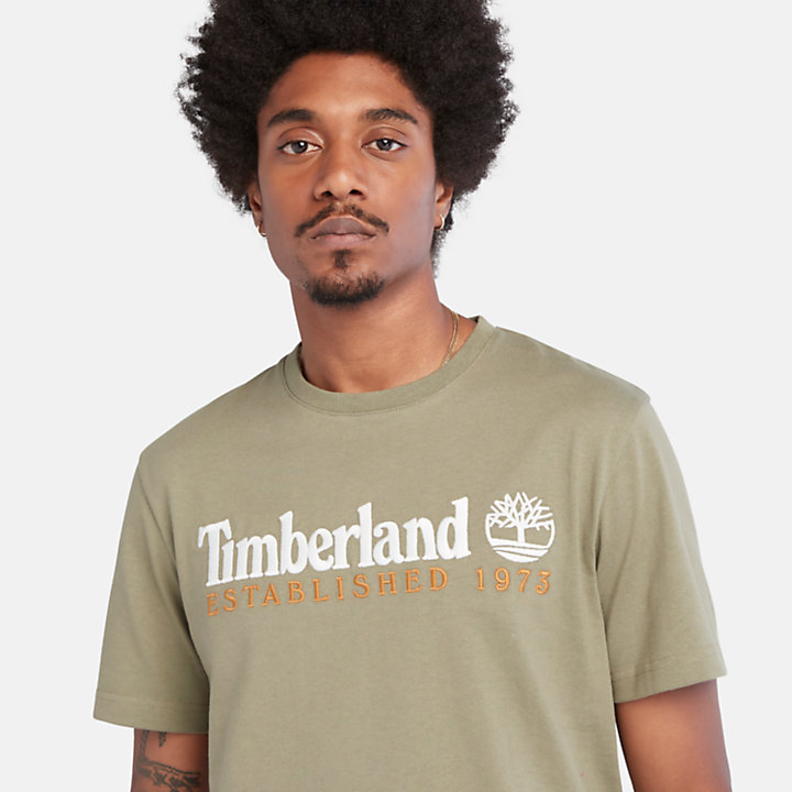 Outdoor Heritage T-Shirt mit Logo für Herren in Grün-