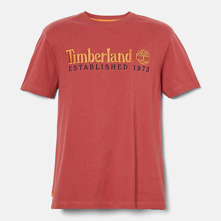Outdoor Heritage Logo T-shirt voor heren in rood