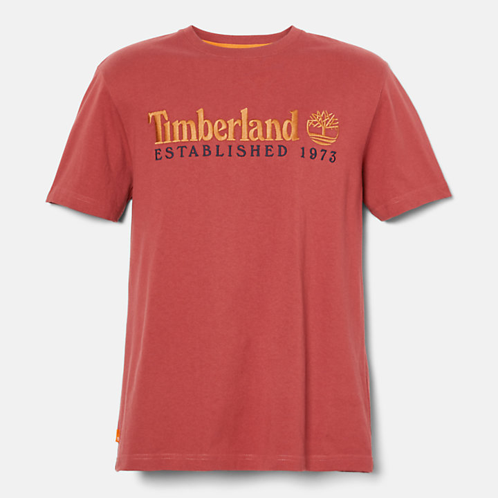T-shirt com Logótipo Outdoor Heritage para Homem em vermelho-