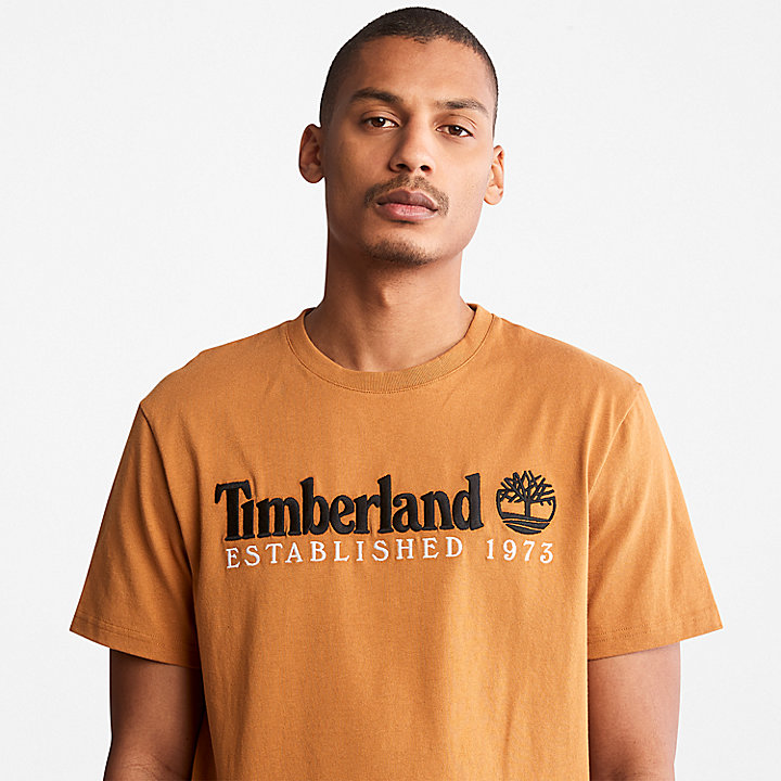 Camiseta con logotipo Outdoor Heritage para hombre en naranja