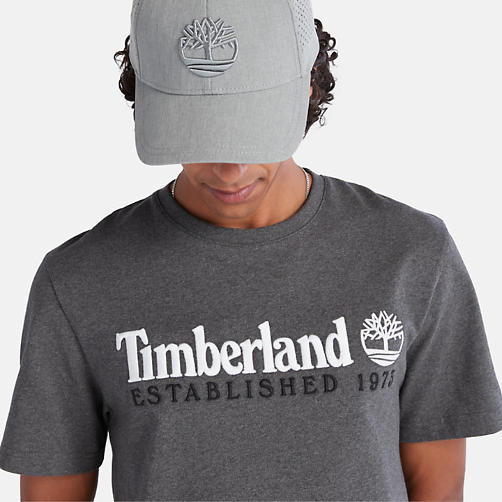 T-shirt com Logótipo Outdoor Heritage para Homem em cinzento-escuro-
