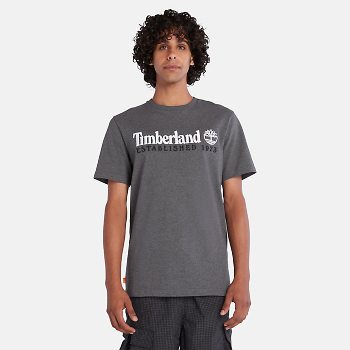 Outdoor Heritage T-Shirt mit Logo für Herren in Dunkelgrau-