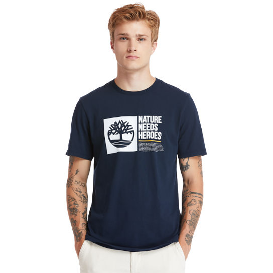 Timberland® Heritage T-Shirt for Men in Navy | Timberland