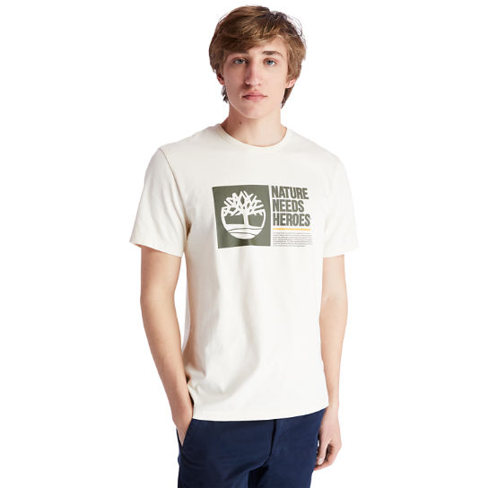 Timberland® Heritage T-Shirt for Men in Beige | Timberland