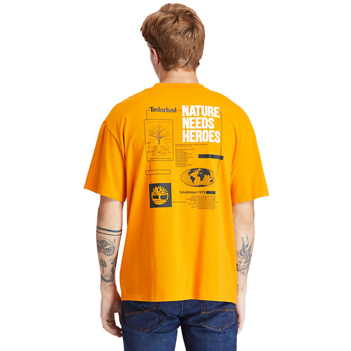 Timberland® Heritage Graphic T-shirt for Men in Orange-