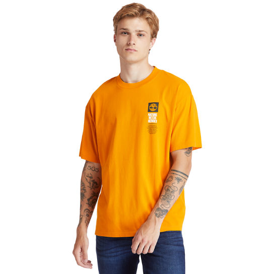Timberland® Heritage Graphic T-shirt for Men in Orange | Timberland