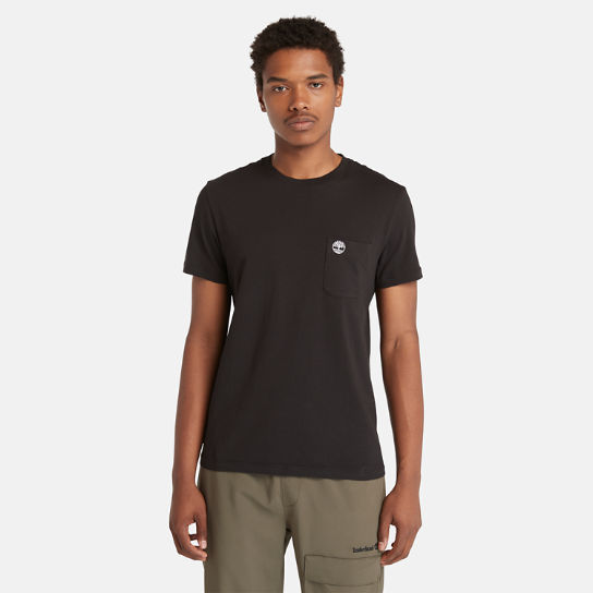 T-shirt a Tasca Singola Dunstan River da Uomo in colore nero | Timberland
