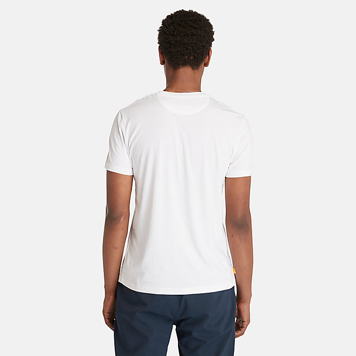 Dunstan River Pocket T-shirt voor heren in wit