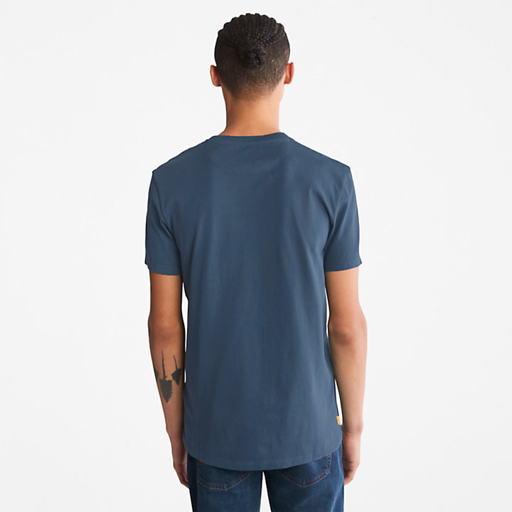 Dunstan River One-Pocket T-Shirt for Men in Blue-
