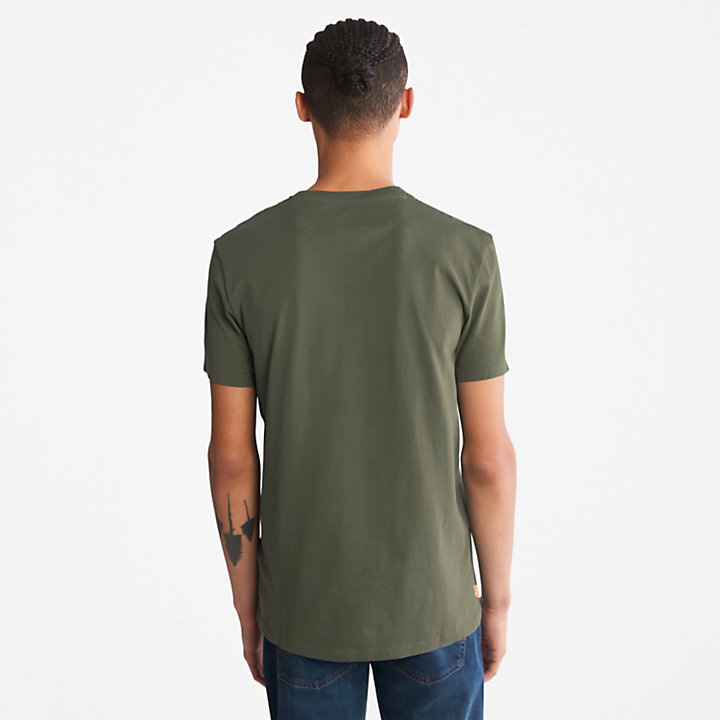 Dunstan River Pocket T-shirt for Men in Green-
