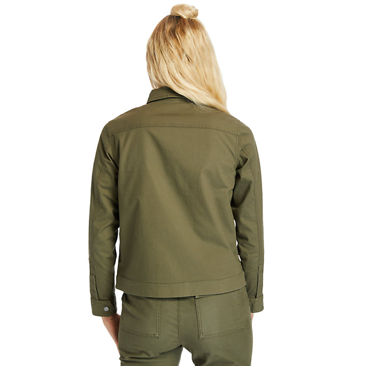 Utility Jacket for Women in Dark Green-